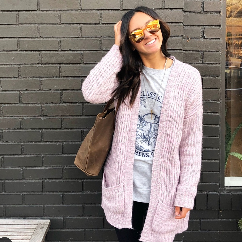 Pink/orange reflective sunglasses